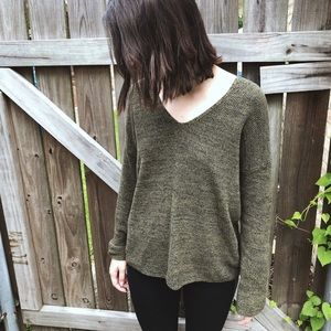H&M Olive Green Knit Sweater